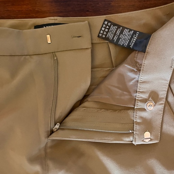 Liverpool Los Angeles ankle flare pants 10. Safari tan. Camel. Stretch - Picture 7 of 12